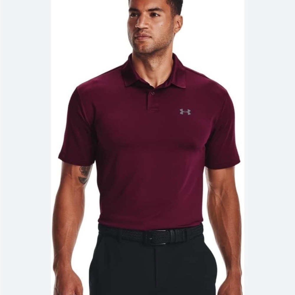 Under Armour men’s maroon performance polo Size XXL